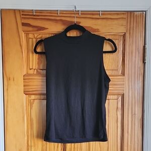 One Step Ahead Elegant Black Sleeveless Top